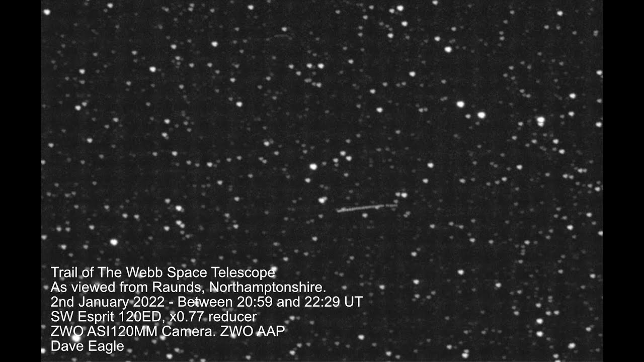 Virtual Astronomy Club - Live Webb Space Telescope Images. - 2nd January 2022