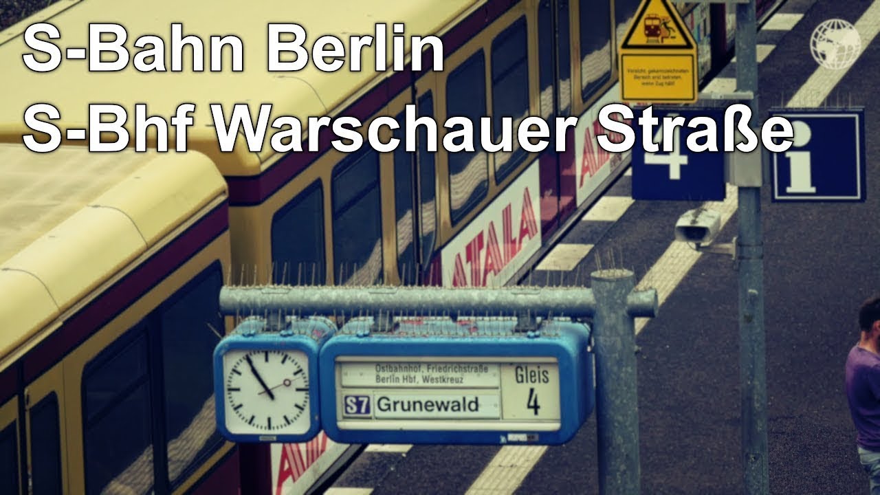 S-Bahn Berlin S-Bhf Warschauer Straße im Umbau Juni 2017 (4K)