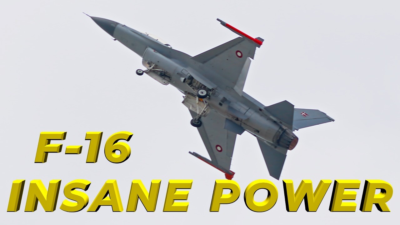 F16 Max Performance Takeoff The Most Agile Display at Farnborough Airshow Danish Air Force