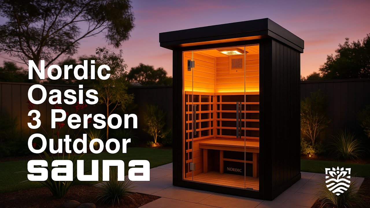 Step Inside the Ultimate Outdoor Nordic Oasis Charcoal 3-Person Infrared Sauna Walkthrough