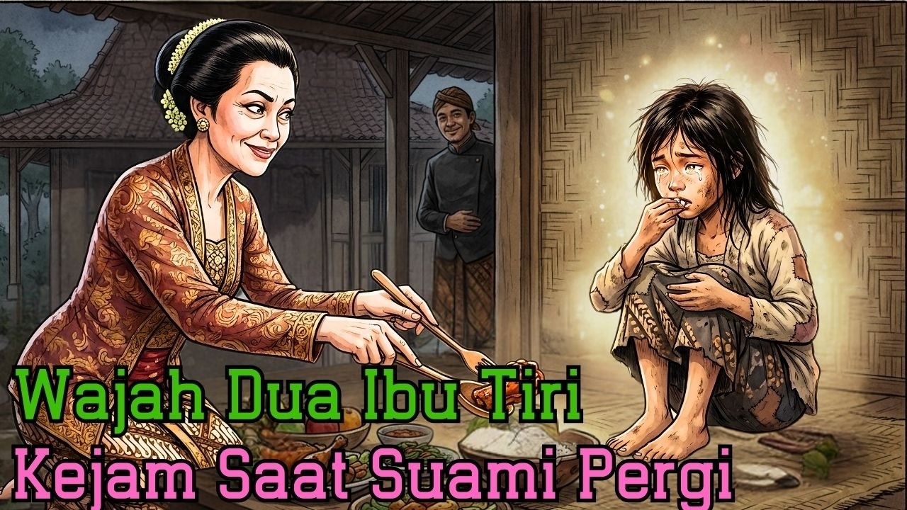 Senyum Palsu Ibu Tiri Beri Daging, Dua Wajah Yang Mengerikan | dongeng | legenda  | cerita rakyat