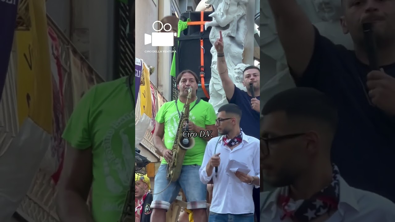 Nola 2025 Paranza Trinchese 🇺🇸💛 #diretta #perte #travel #festadeigigli #neiperte #live #festa