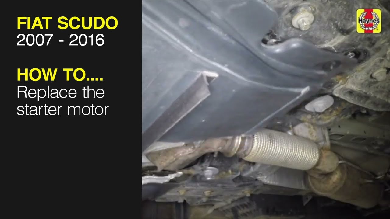 Как заменить стартер на Fiat Scudo 2007–2016 годов выпуска