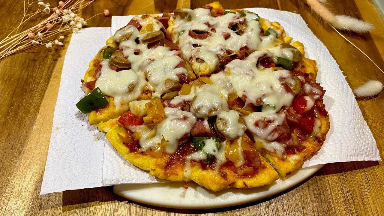 Quick Homemade Pizza 🍞 Egg & Sausage | Relaxing ASMR Cooking