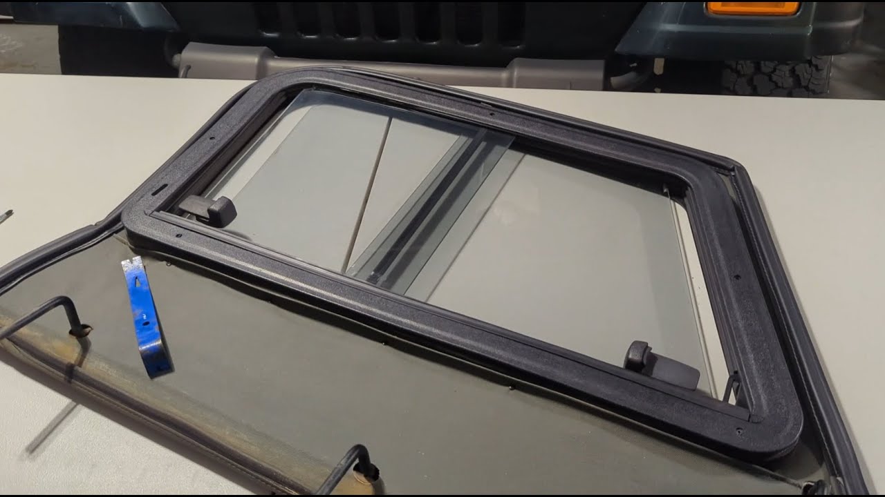 Jeep TJ Leaking Sliding Upper Half Door Window Repair