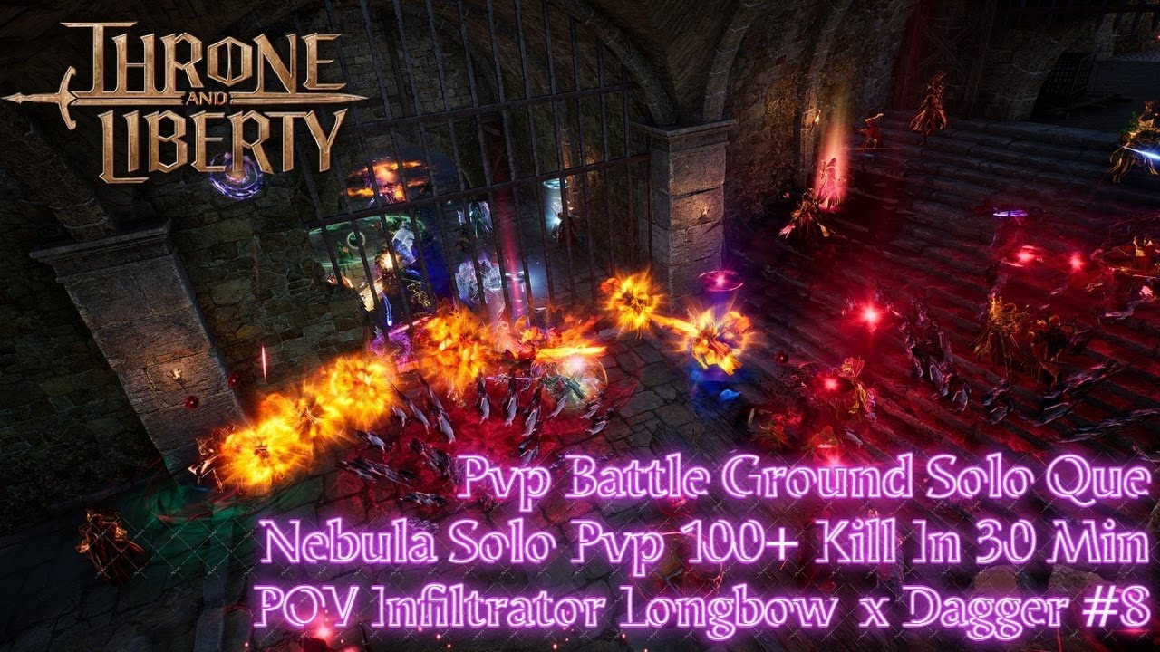 Throne & Liberty LongBow Dagger POV (Infiltrator). Battle Ground Solo PvP & Nebula Solo PvP#8