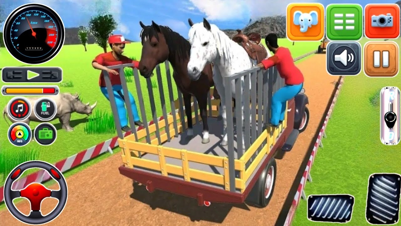 Animal Transport Driving Simulator - لعبة محاكاة قيادة نقل الحيوانات - Android GamePlay 