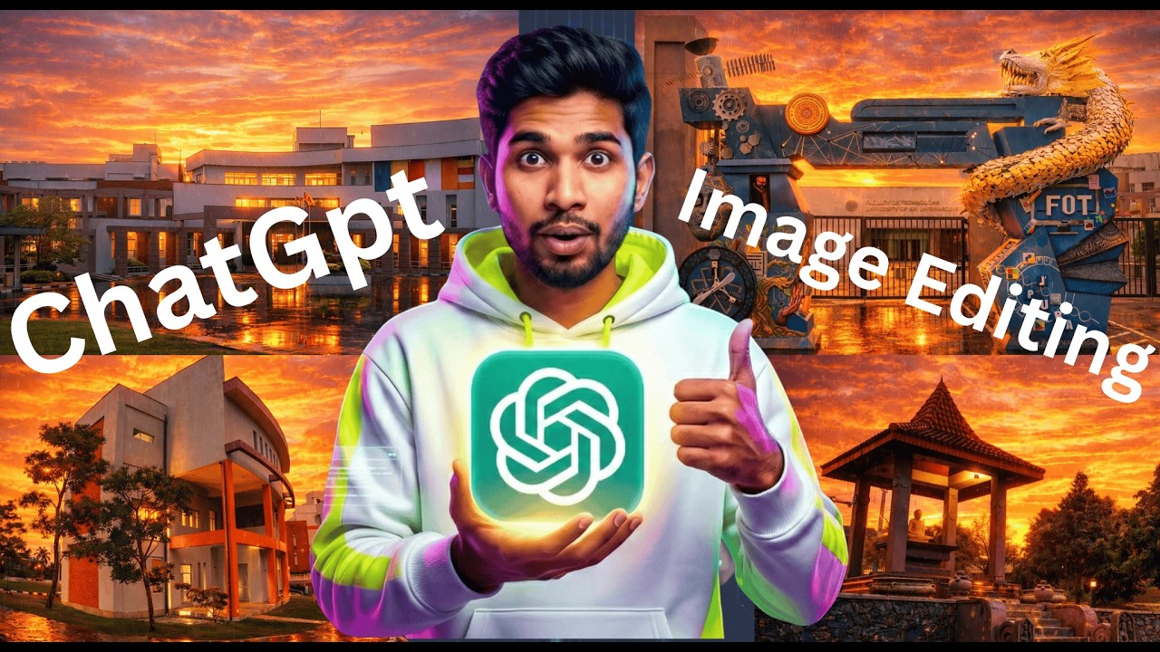 ChatGpt වලින් Image Edit කරමු 😍 | How to Edit Images with ChatGPT | 4K HD AI Edit