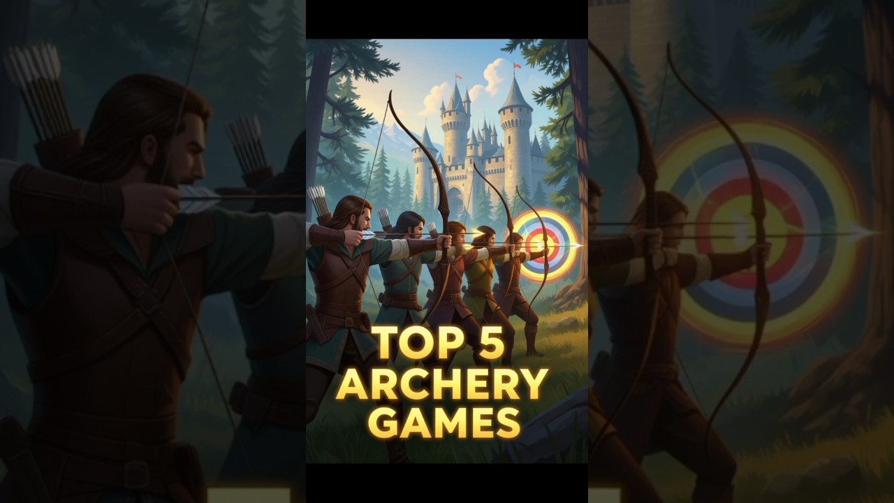 Top 5 Archery Games For Android#archerygames #mobilegaming #top5games #bowandarrow #shootinggames