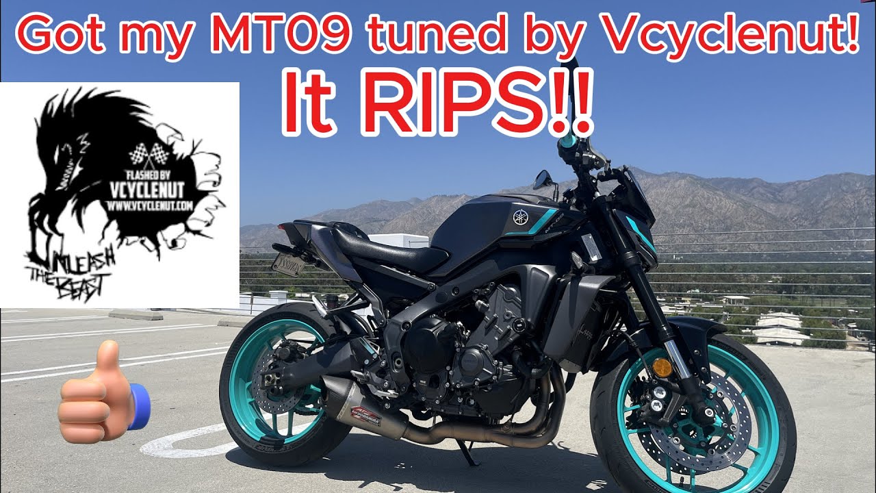 Got my MT09 Tuned by Vcyclenut! IT RIPS! 