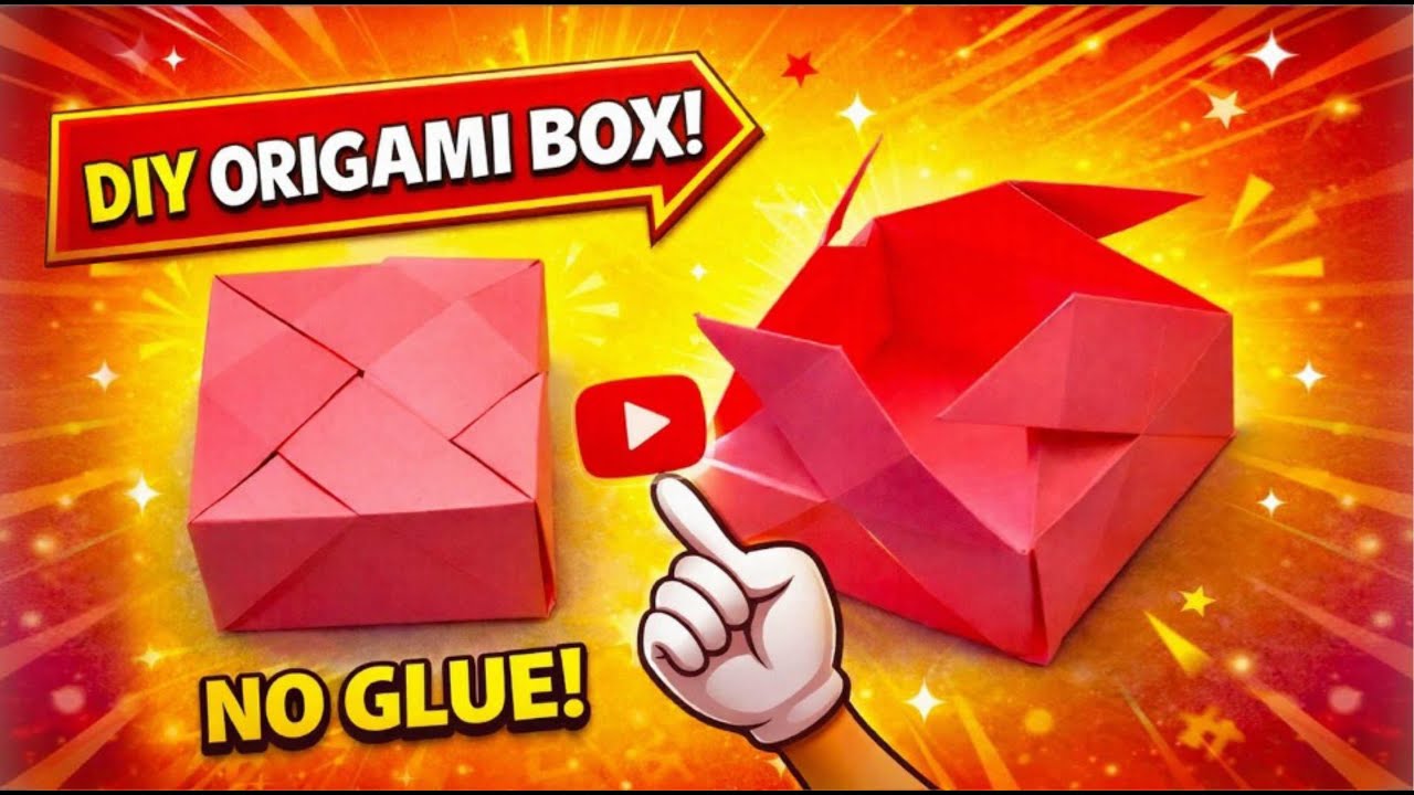 This Origami Box is Genius! 😱 (No Glue, One Sheet