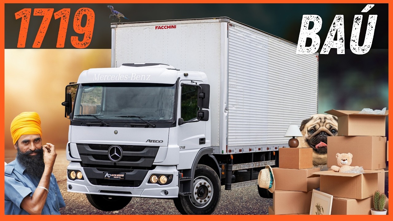 Mercedes-Benz 1719 com Baú Facchini 6,90m – Interclima e Cama Gaúcha!