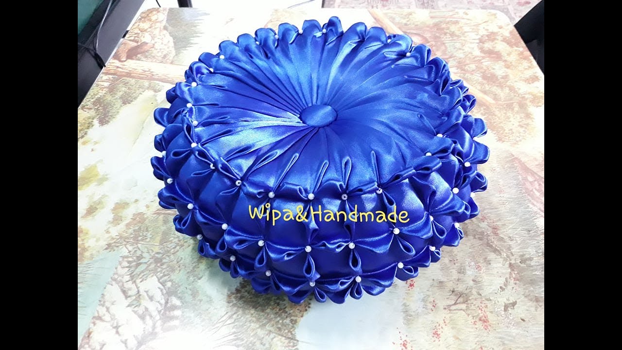 ผังหมอนฟักทอง/สอนวิธีเย็บ/วิธีจับจีบหมอนฟังทอง(Smocking Patterns/Smocked Pillow) ขนาด 11 นิ้ว