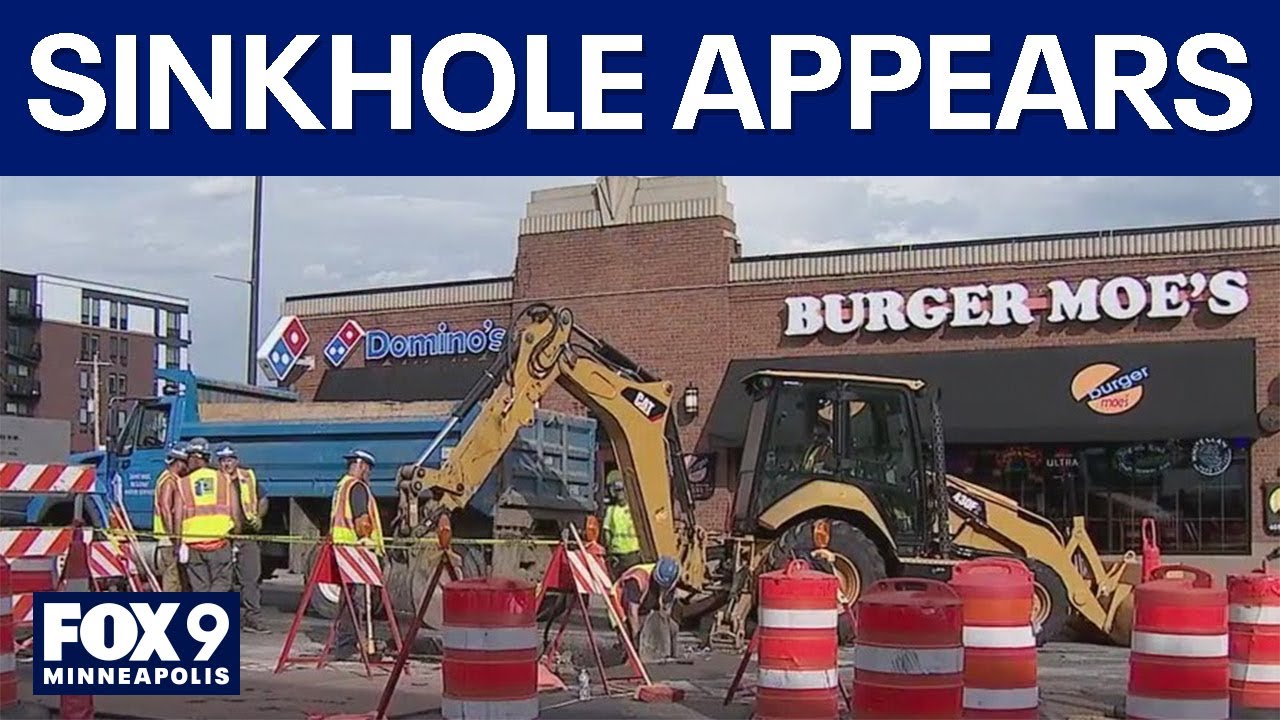 Sinkhole spotted along West 7th in St. Paul