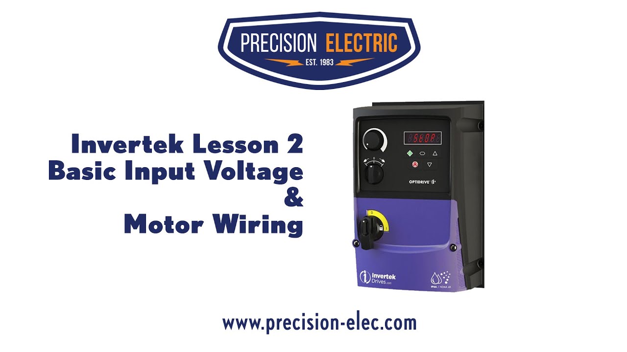 Invertek Optidrive E3 Training Lesson 2: Basic Parameter Programming & Startup - VFDs