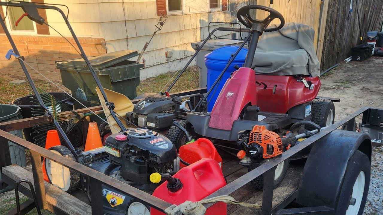 Showcasing my lawn care trailer and the equipment we use and have.