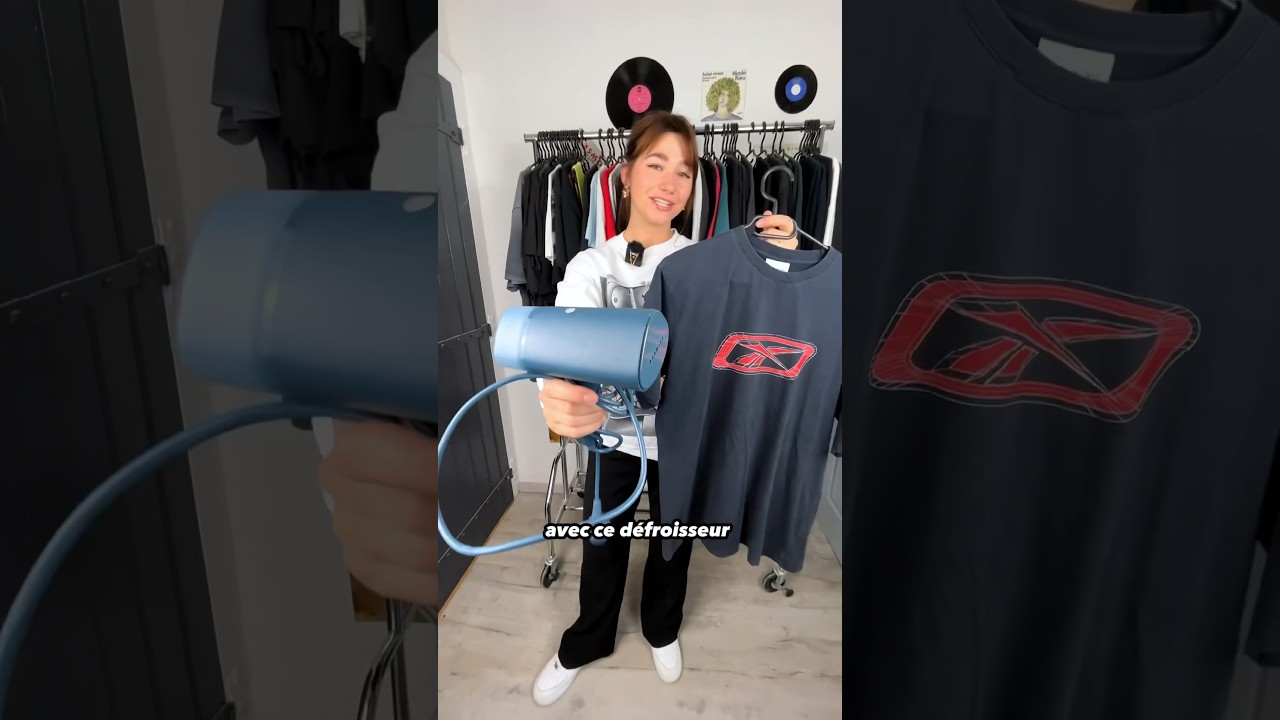 Comment d&eacute;froisser tes t-shirts graphiques vintage 🤩 #tutoriel #tuto