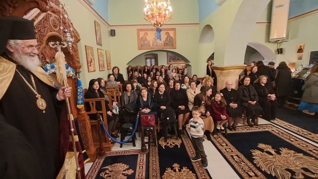 Αρχιερατικός εσπερινός του Αγίου Θεοδώρου του Στρατηλάτου στον κοιμητηριακό Ιερό Ναό Βαθύ Καλύμνου