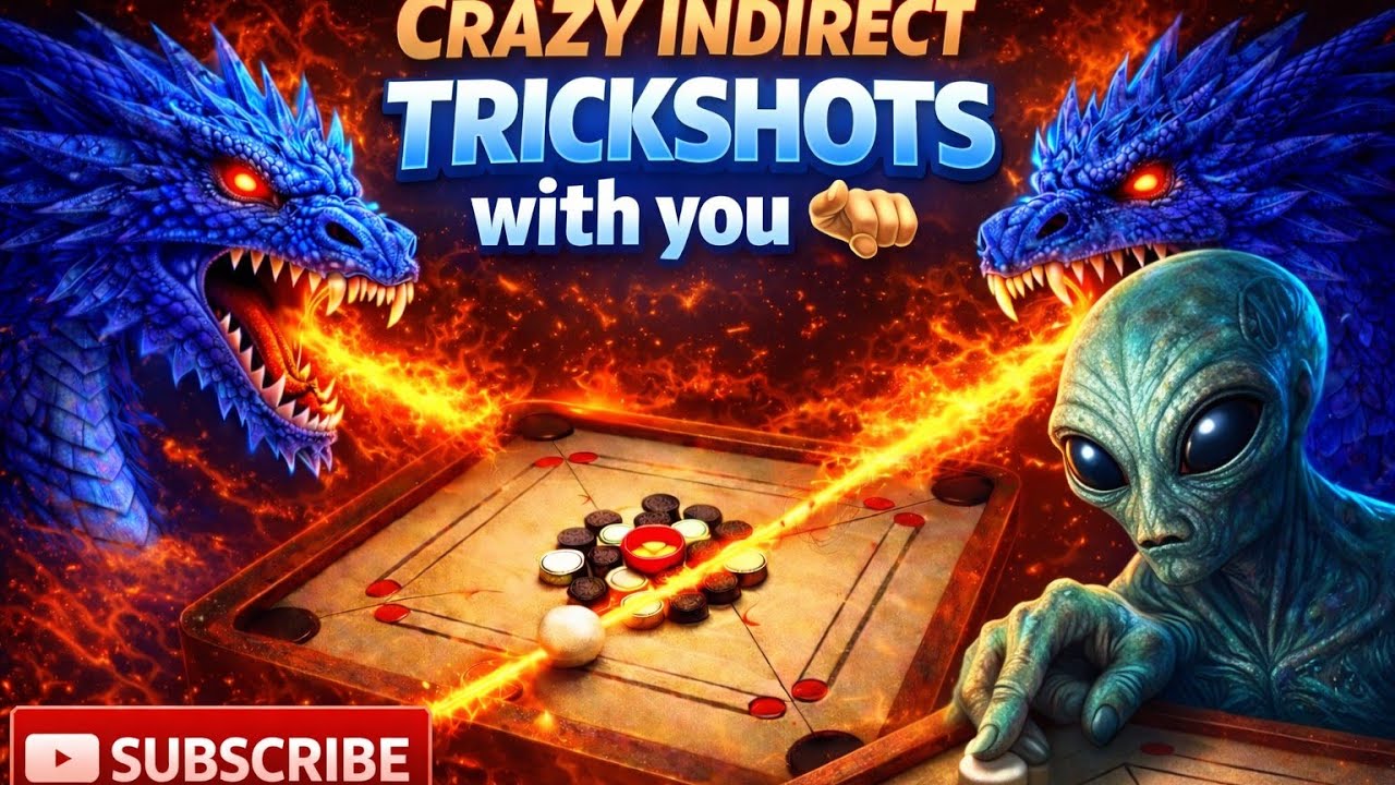 👽🔥Superb Indirect Trickshots with U💀🫵#Er Nilstar Yt Carrompool Live@ErNilstarGaming#subscribe#share
