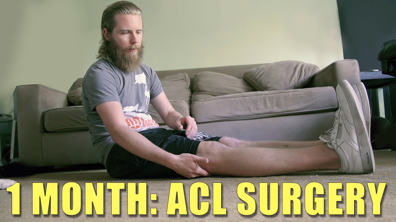 1 Month Post Op ACL & Meniscus Surgery