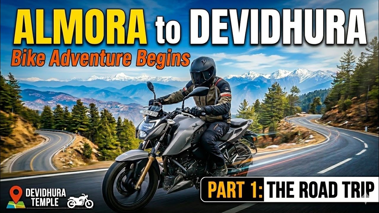 Almora to Devidhura: The Ultimate Bike Ride! 🏍️ | Part 1: Journey Begins| माँ बाराही शक्तिपीठ 