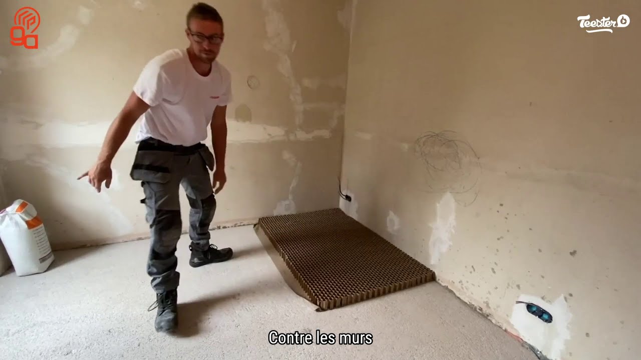 Plaque sol nid d'abeilles FERMACELL - Le tuto complet d'Émilien de Point.P