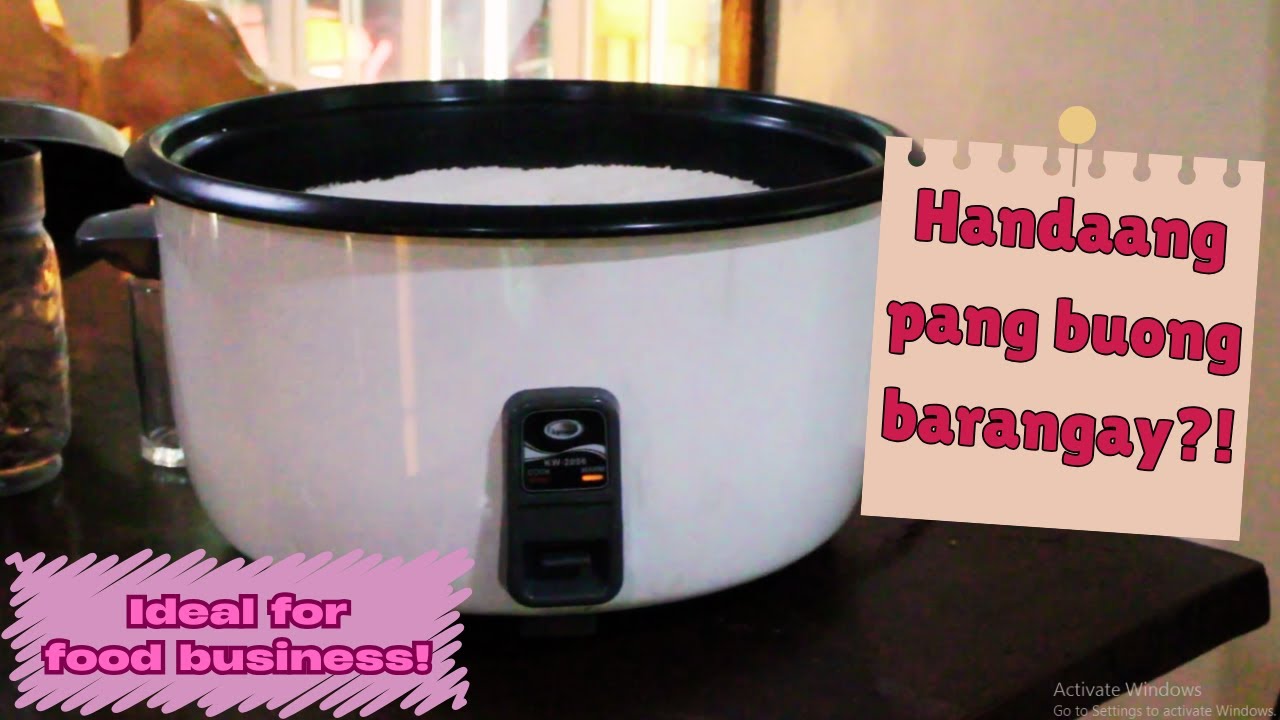 Large Capacity Kyowa Rice Cooker | Paano Mag Saing ng Pangmaramihang Kanin