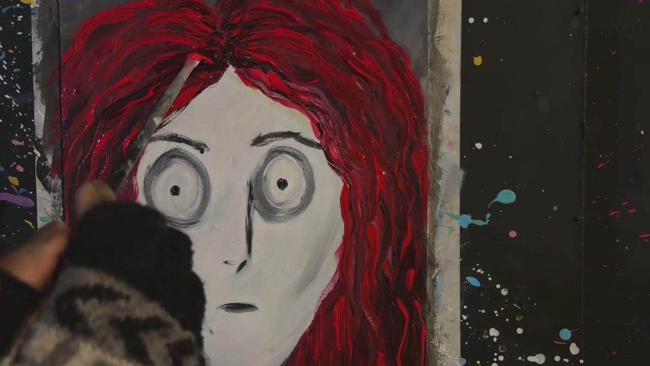 DAZED | Creating an Abstract Impressionist Art Painting | Acrylic Paint