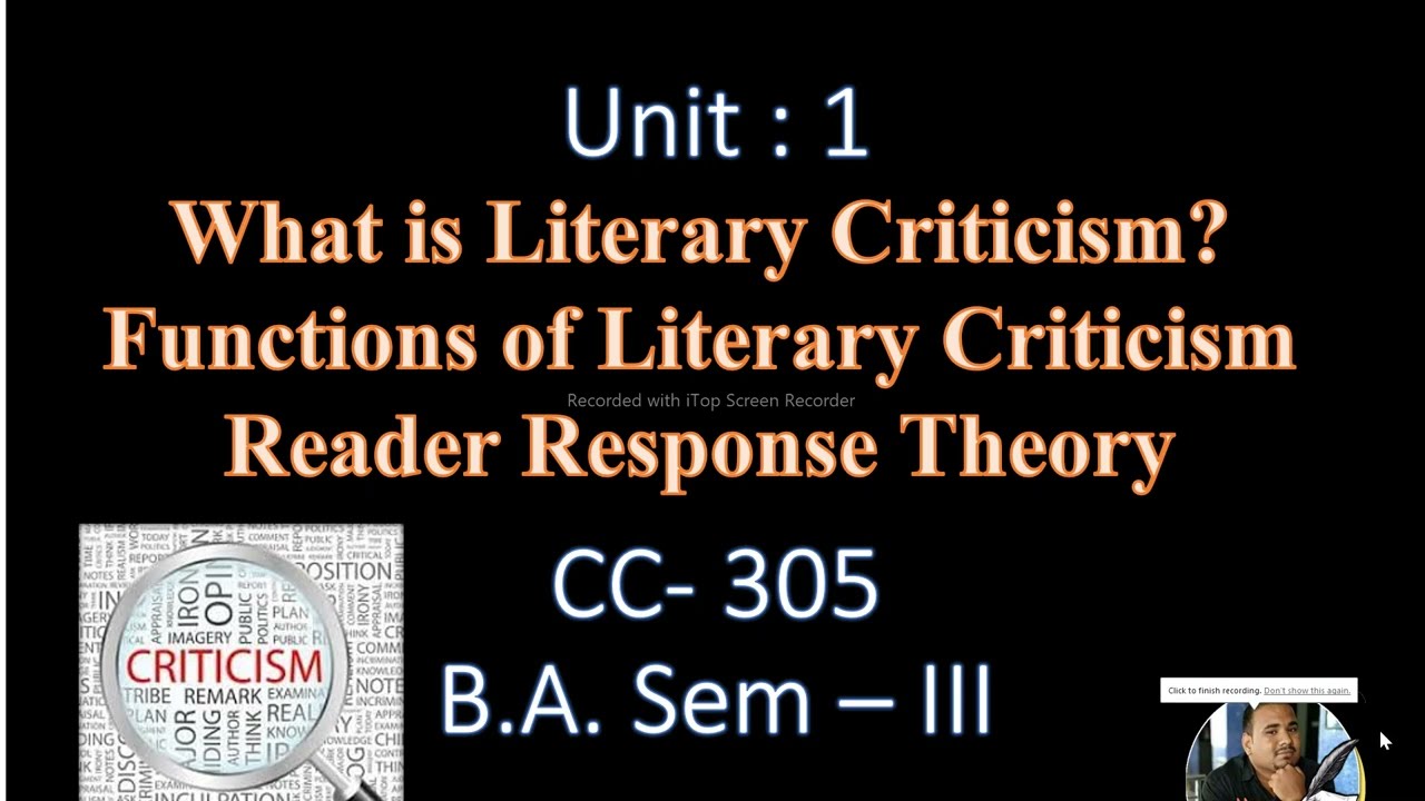 Unit 1 | S.Y.B.A. Sem- III | English MCQs | Literary Criticism | HNGU | HNGU Exam 2021 | MCQs
