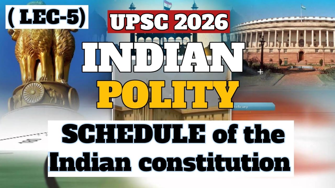 Schedules of the Indian constitution | Indian polity | Very easy explanation | Study easy code