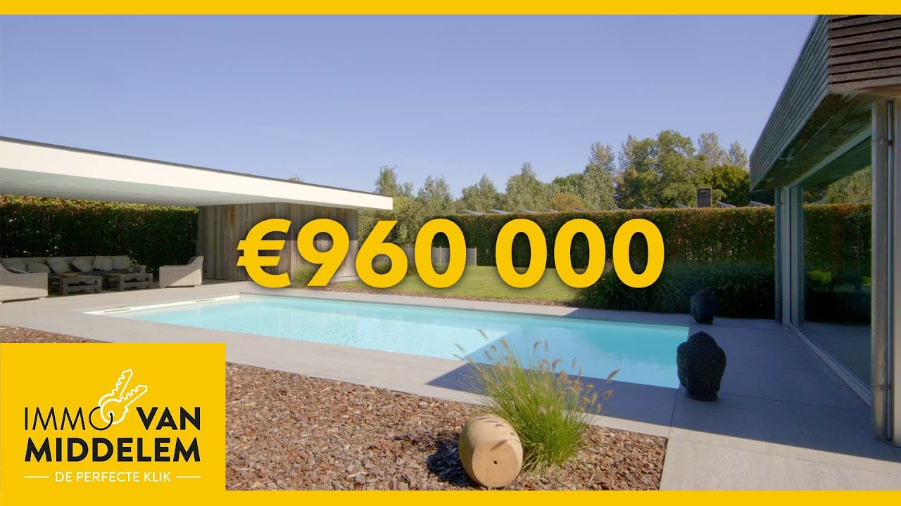 Exclusive Tour: Ruime architectenwoning met groot zwembad & poolhouse in Ternat!
