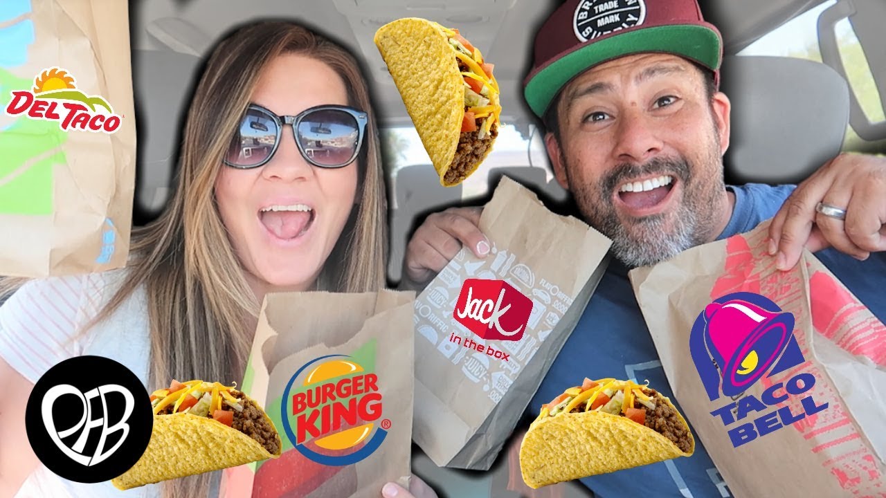 WE ORDERED ALL THE BEST FAST FOOD TACOS | The ULTIMATE TACO TASTE TEST MukBang | PHILLIPS FamBam