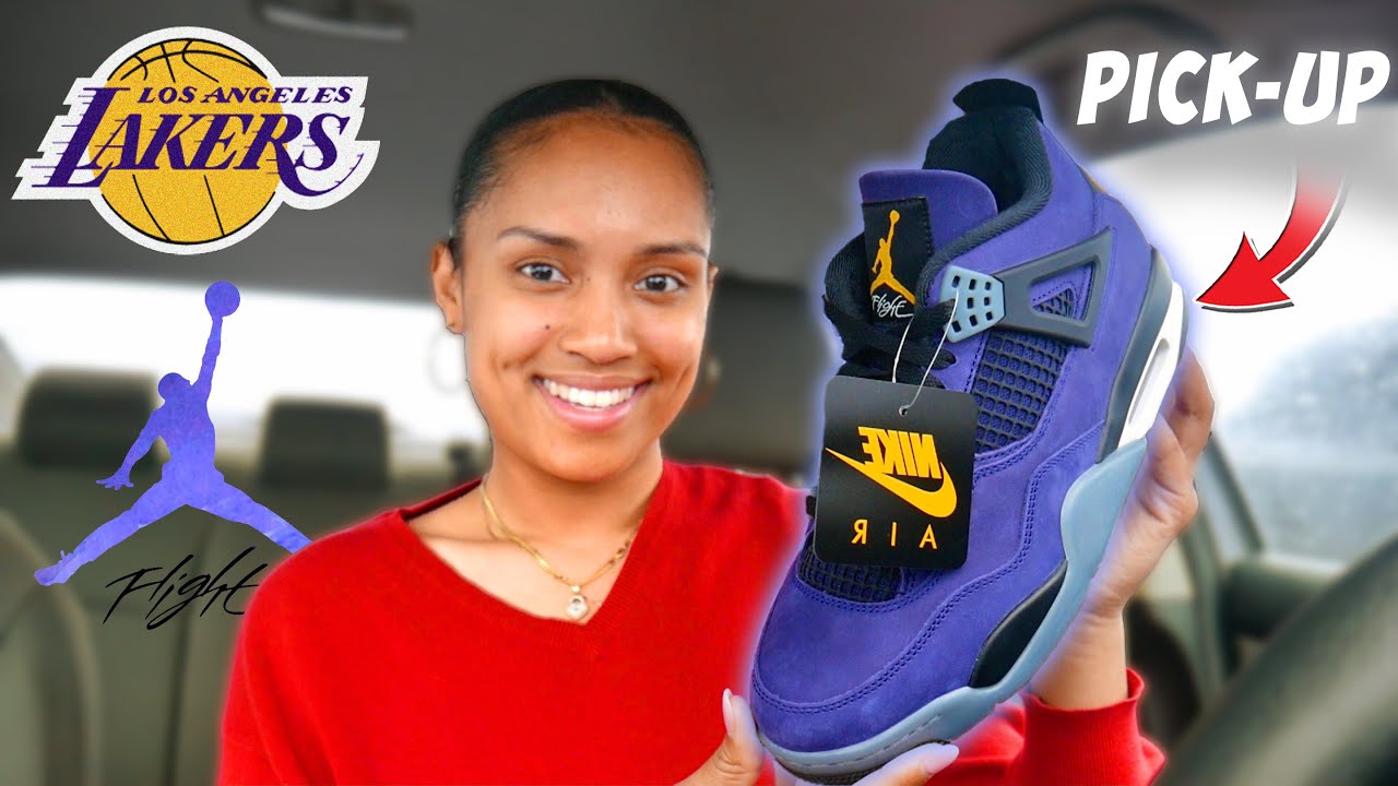 I COULDN'T RESIST !! Air Jordan 4 Lakers Imperial Purple/Lakeshow Pick Up