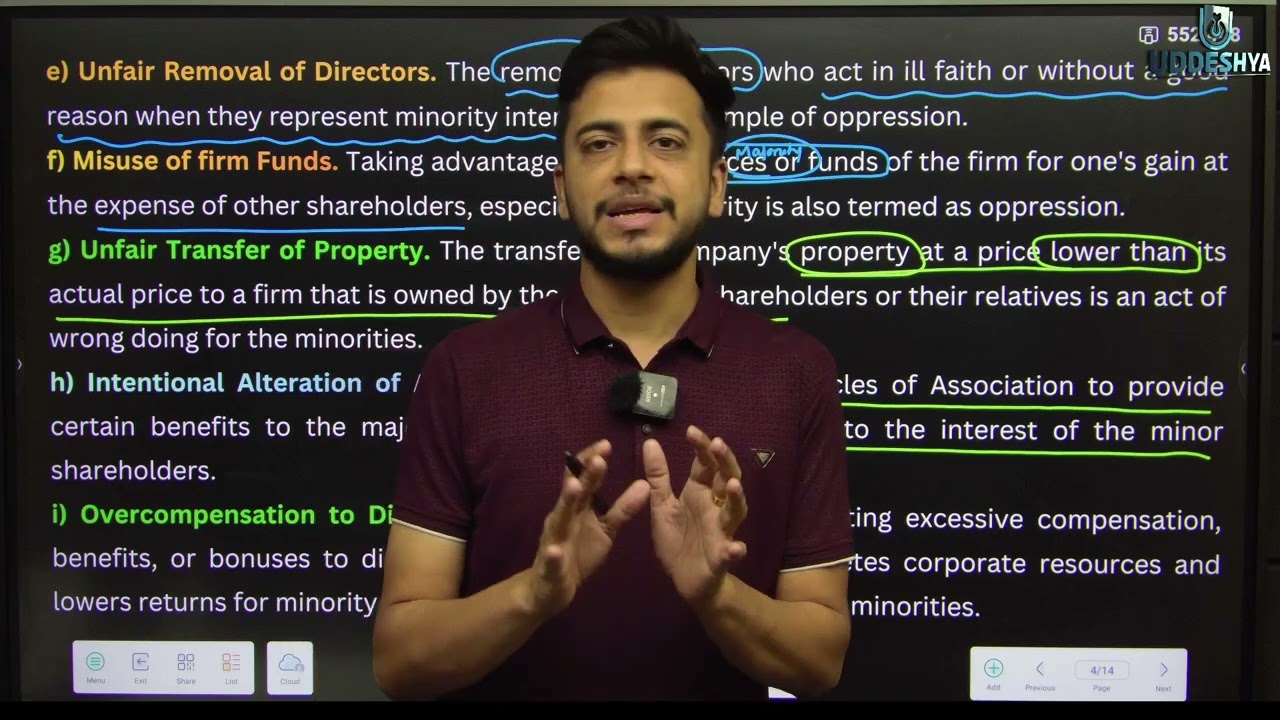 #9  OPRESSION & MISMANAGEMENT | UNIT-04 | CORPORATE LEGAL FRAMEWORK | NEP B.COM | SANKALP BATCH