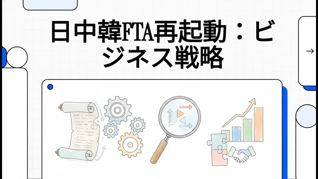 日中韓FTA再起動：ビジネス戦略