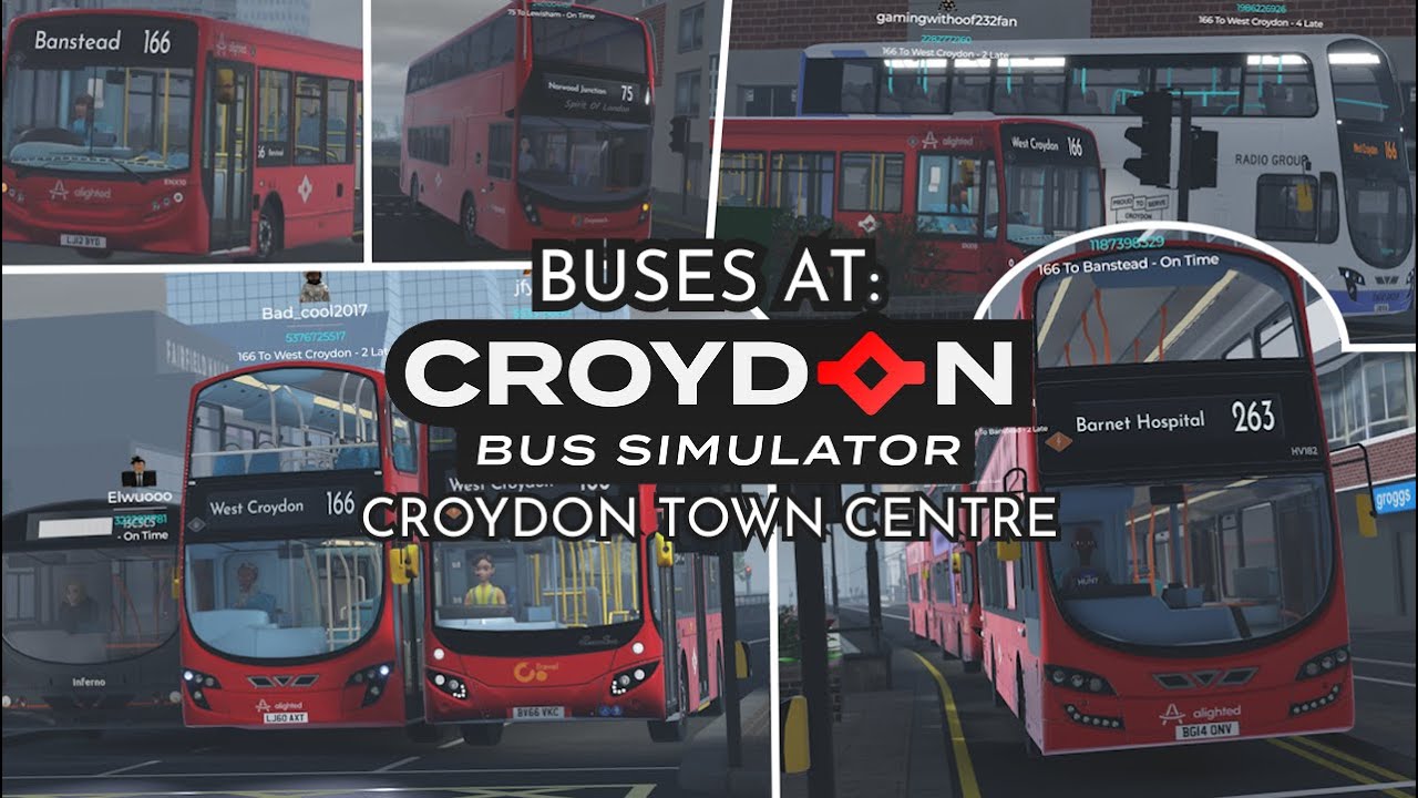 Croydon Bus Simulator | Buses at Croydon Town Centre 4 | 05/10/2025 | SIM SERVER