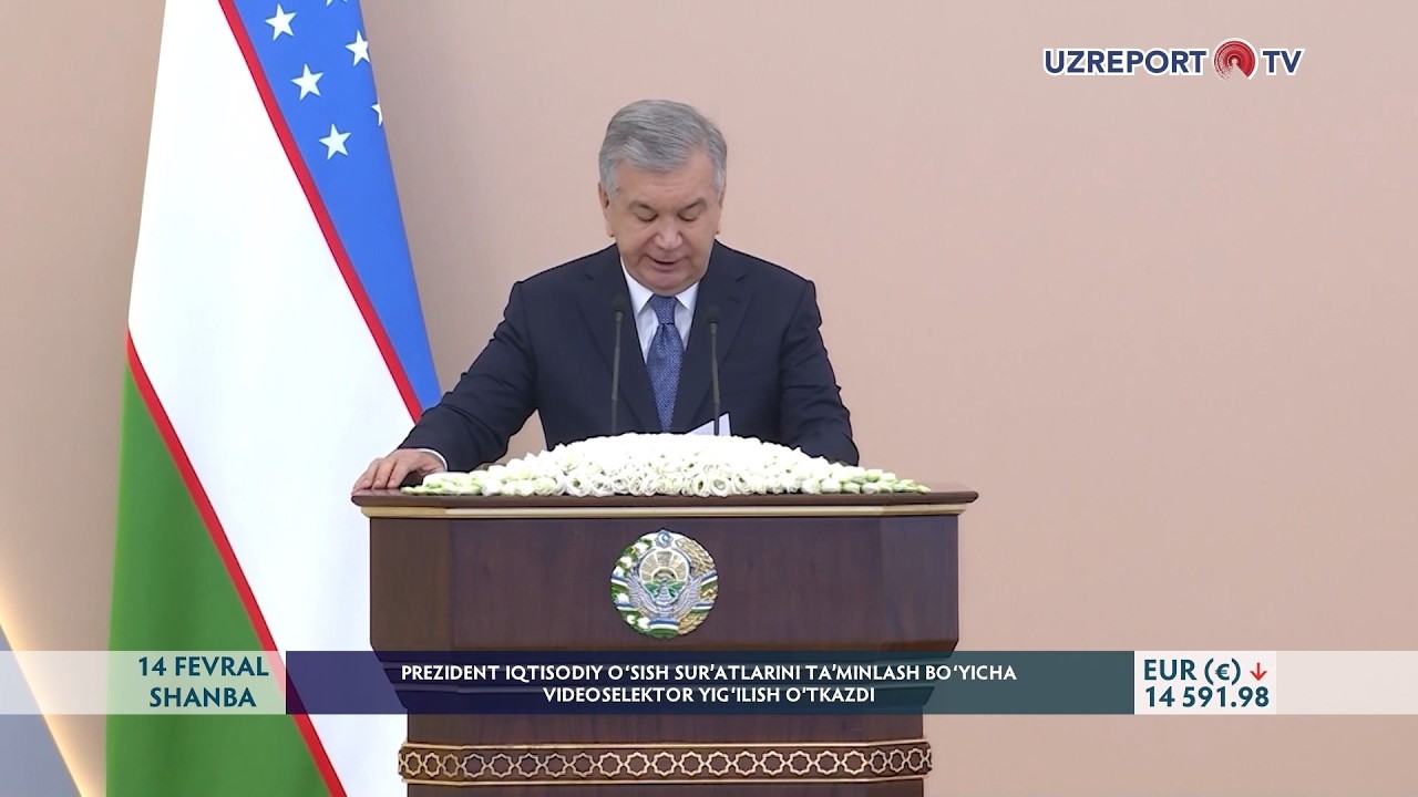 Prezident iqtisodiy o‘sish surʼatlarini taʼminlash bo‘yicha videoselektor yig‘ilish o‘tkazdi