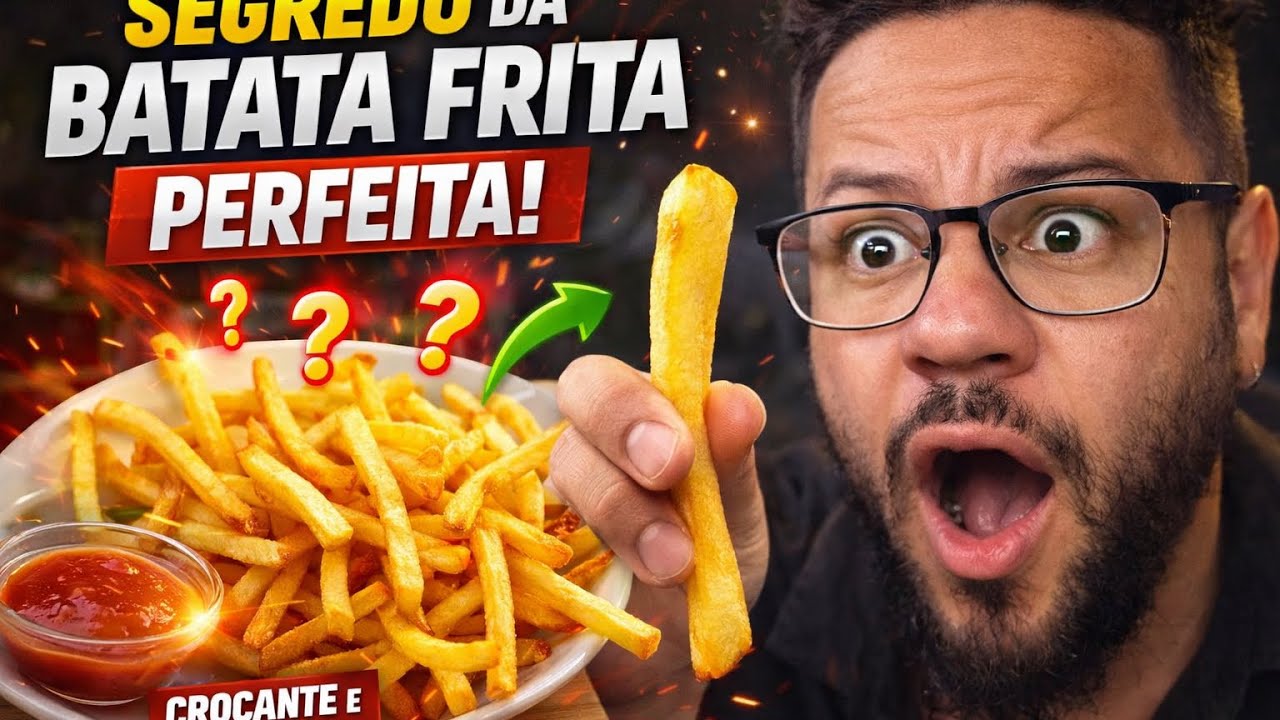 Batata Frita Caseira Super Crocante: Você nunca mais vai querer outra!