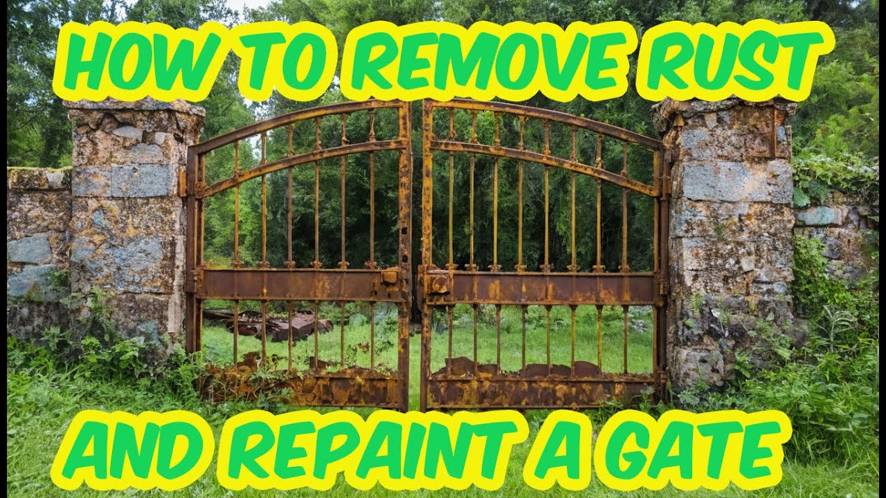 How to Remove Rust and Repaint a Gate