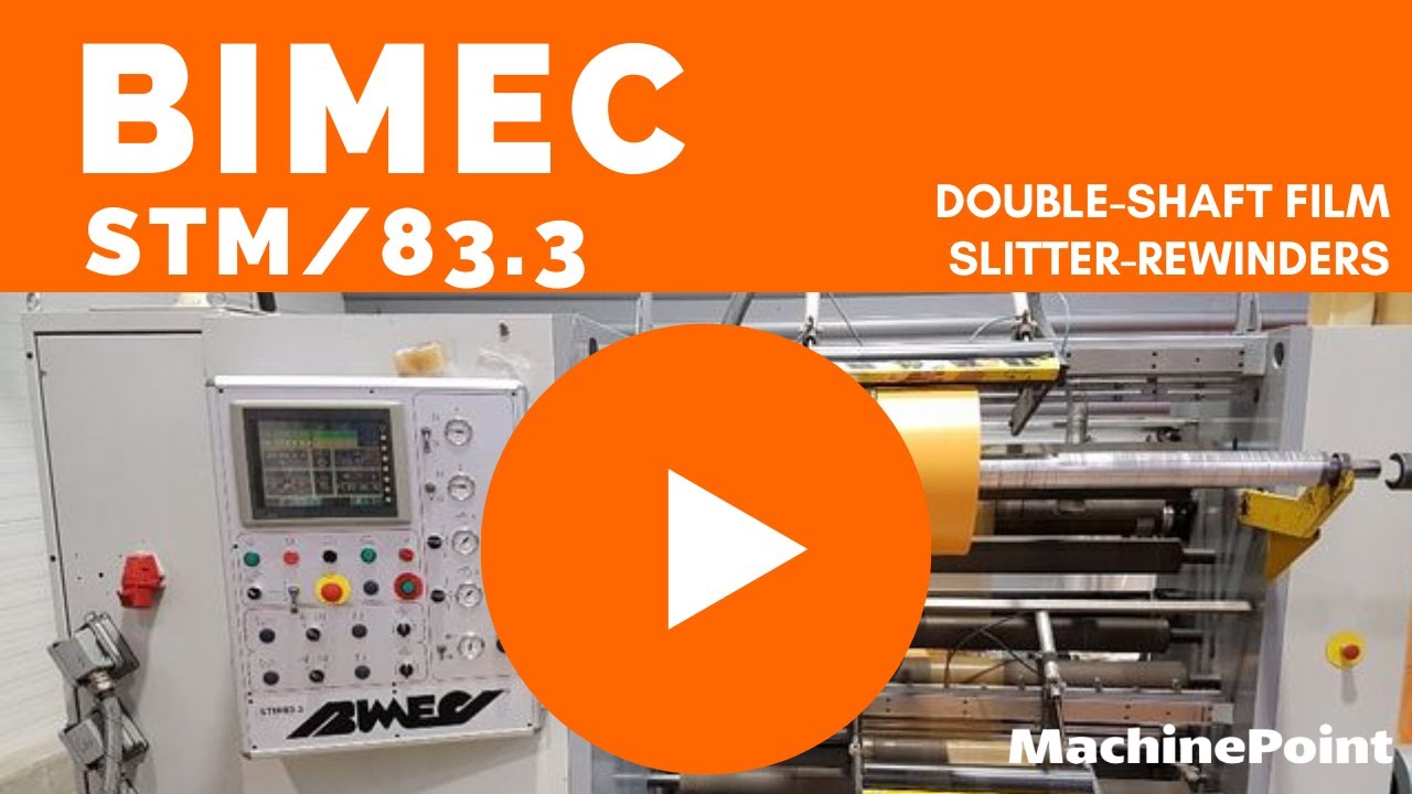 BIMEC STM/83.3 Double-shaft film slitter-rewinders | BIMEC Machines
