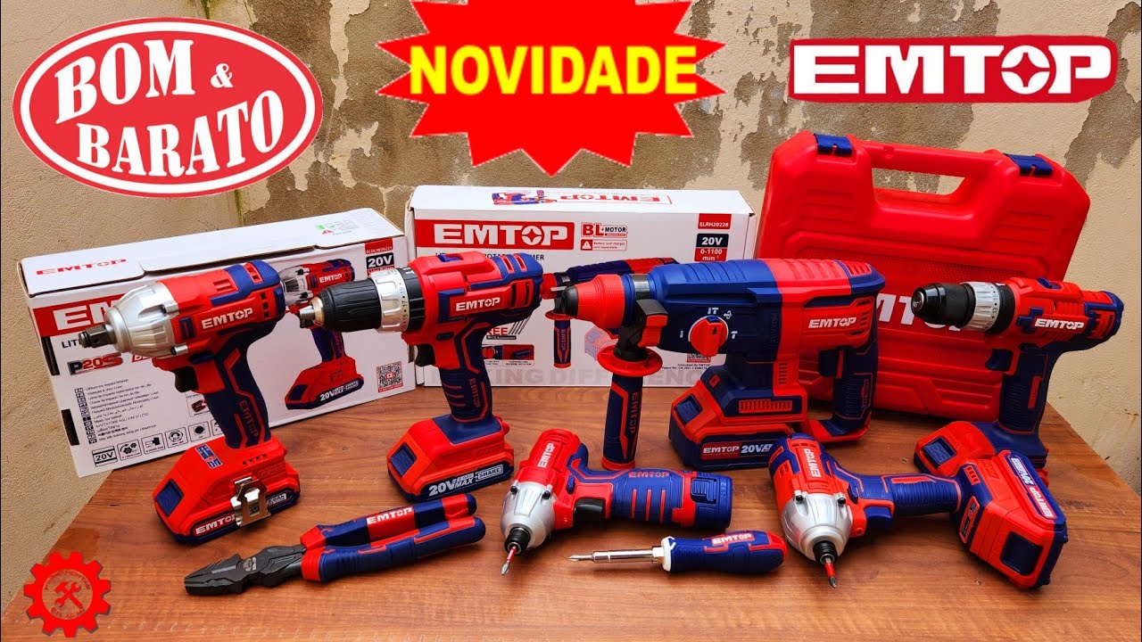 MELHOR QUE DEWALT/MAKITA??? FERRAMENTAS EMTOP TOTAL INGCO WADFOW PARAFUSADERIA
