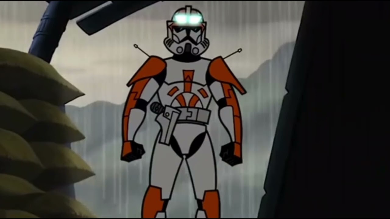 Commander Cody annoys Obi Wan 2003 Clone Wars