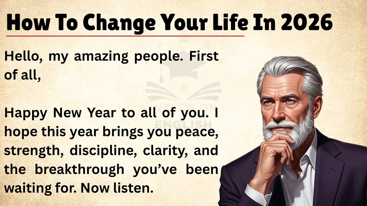 Change Your Life In 2026 || Improve Your English Fluency || Graded reader✅