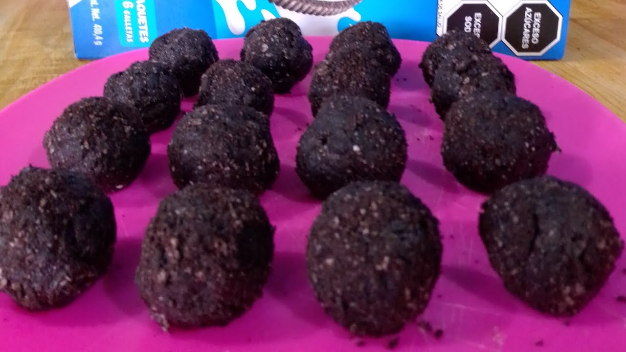 TRUFAS DE OREO Y QUESO CREMA  postre fácil y rápido