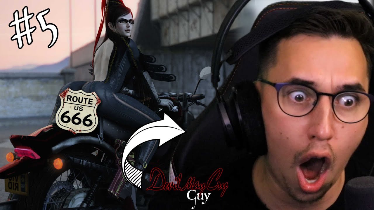 Route 666! - Devil May Cry Guy plays Bayonetta for the VERY FIRST TIME - Episode 5 (The Bike Scene)