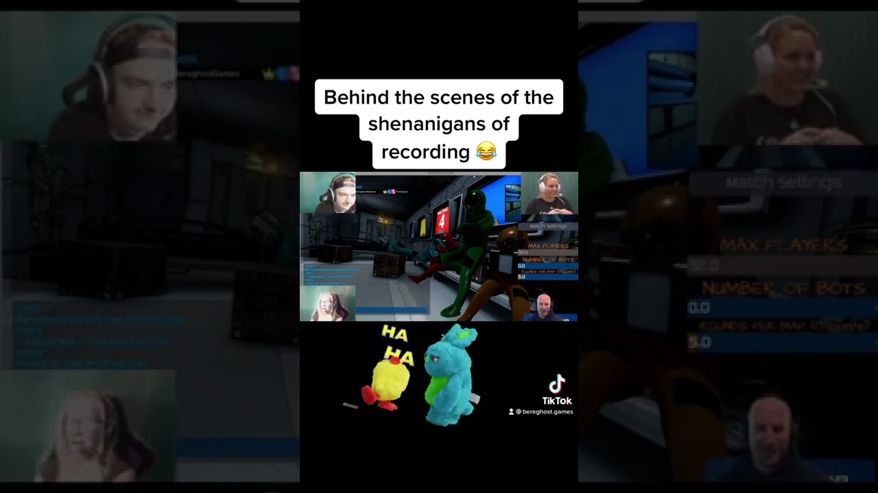 Behind the scenes of the shenanigans of recording 😂