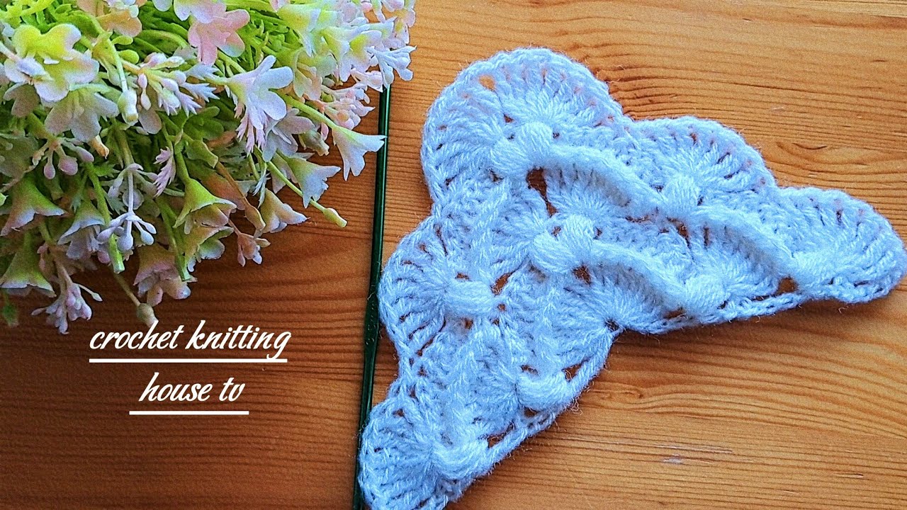 parfait👌châle triangle au crochet élégant facile pour débutants/châle en relief au crochet