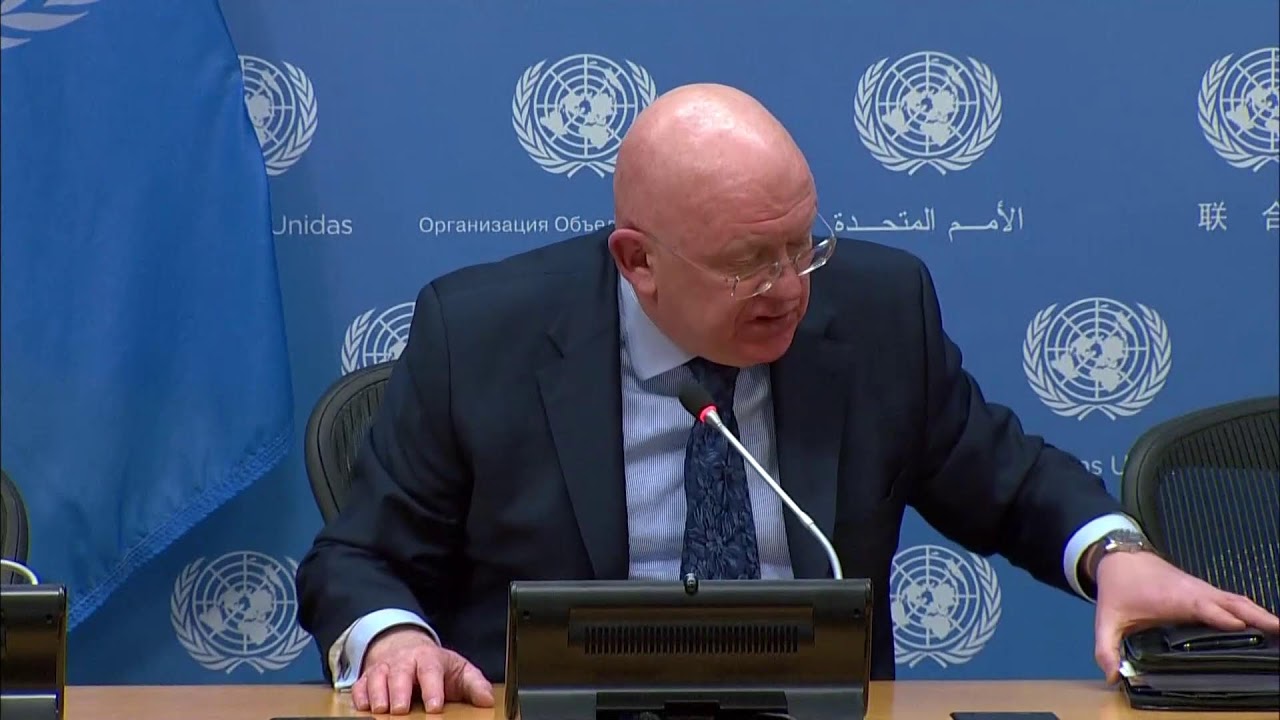 Russian UN Ambassador Vassily Nebenzia Addresses Bucha Allegations I LIVE