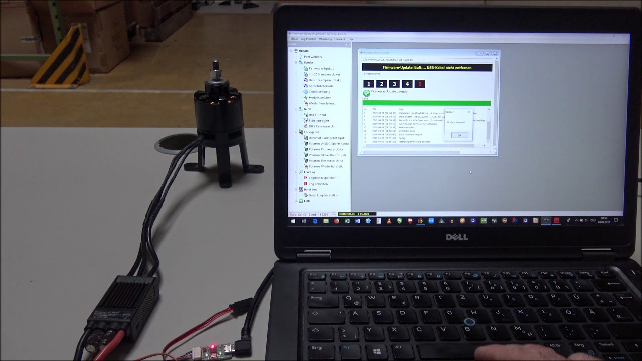 Graupner HoTT Telemetrieregler updaten mit grstudio