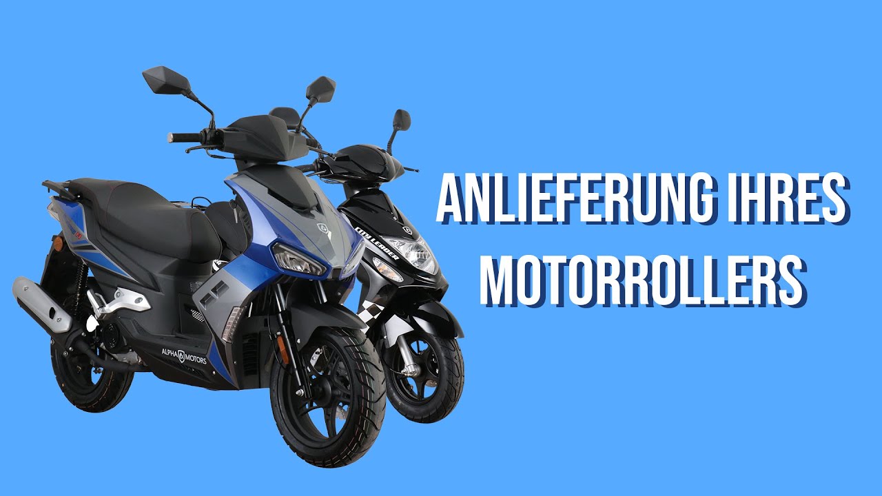 Alpha Motors Motorroller Anlieferung
